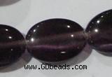 CCT733 15 inches 10*14mm oval cats eye beads wholesale