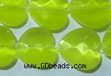 CCT990 15 inches 18*18mm faceted heart cats eye beads wholesale