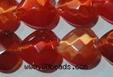 CCT993 15 inches 18*18mm faceted heart cats eye beads wholesale