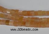 CCU08 15.5 inches 4*4mm cube pink aventurine beads wholesale