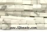 CCU1080 15 inches 2*4mm cuboid white howlite beads