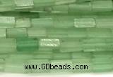 CCU1087 15 inches 2*4mm cuboid green aventurine jade beads