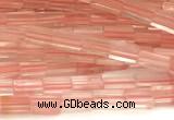 CCU1088 15 inches 2*4mm cuboid cherry quartz beads