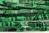 CCU1109 15 inches 2*4mm cuboid imitate malachite beads