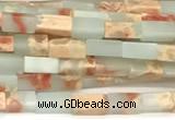 CCU1117 15 inches 2*4mm cuboid imitation sea sediment jasper beads