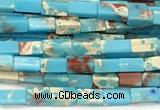 CCU1118 15 inches 2*4mm cuboid imitation sea sediment jasper beads