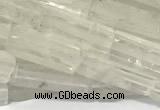 CCU1131 15 inches 4*13mm cuboid white crystal beads