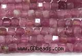 CCU1328 15 inches 2.5mm faceted cube tourmaline beads