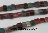 CCU26 15.5 inches 5*5mm cube Indian agate beads wholesale