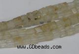 CCU30 15.5 inches 5*5mm cube yellow watermelon beads wholesale