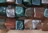 CCU459 15.5 inches 4*4mm cube Indian agate beads wholesale