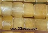 CCU480 15.5 inches 6*6mm cube yellow aventurine beads wholesale