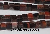 CCU49 15.5 inches 6*6mm cube red tiger eye beads wholesale