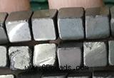 CCU490 15.5 inches 6*6mm cube pyrite gemstone beads wholesale