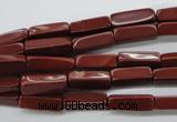 CCU502 15.5 inches 4*13mm cuboid red jasper beads wholesale