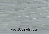 CCU516 15.5 inches 4*13mm cuboid white crystal beads wholesale