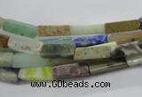 CCU526 15.5 inches 4*13mm cuboid mixed gemstone beads wholesale