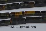 CCU720 15.5 inches 4*13mm cuboid blue tiger eye beads wholesale