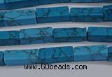 CCU725 15.5 inches 4*13mm cuboid imitation turquoise beads wholesale