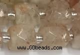 CCU763 15 inches 8*8mm faceted cube sunstone beads