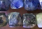 CCU819 15 inches 6mm faceted cube kyanite beads