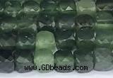 CCU863 15 inches 6mm faceted cube jade beads