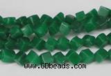 CCU92 15.5 inches 4*4mm cube dyed white jade beads wholesale