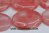 CCY160 15.5 inches 22*33mm oval cherry quartz beads wholesale