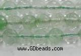 CCY612 15.5 inches 8mm faceted round green cherry quartz beads