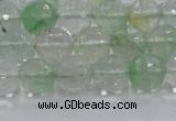 CCY613 15.5 inches 10mm faceted round green cherry quartz beads