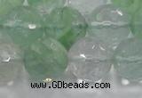 CCY617 15.5 inches 18mm faceted round green cherry quartz beads