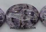 CDA304 15.5 inches 30*40mm oval dyed dogtooth amethyst beads