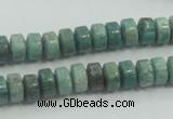 CDB07 15.5 inches 5*8mm wheel natural new dragon blood jasper beads