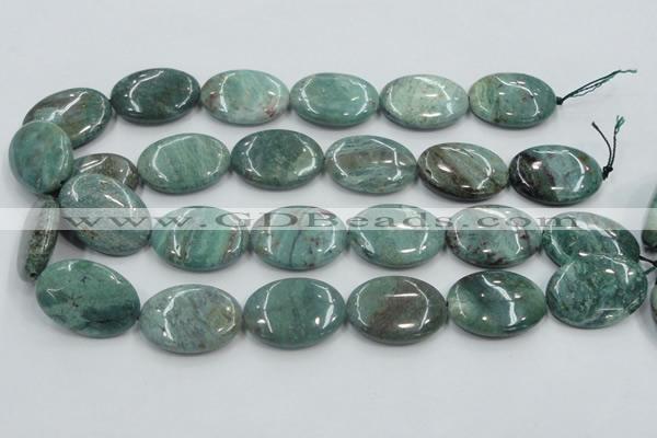 CDB21 15.5 inches 22*30mm oval natural new dragon blood jasper beads