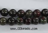 CDB252 15.5 inches 10mm round natural dragon blood jasper beads