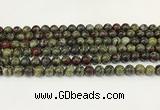 CDB342 15.5 inches 8mm round dragon blood jasper beads wholesale