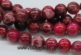 CDE03 15.5 inches 8mm round dyed sea sediment jasper beads