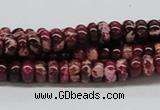 CDE06 15.5 inches 4*8mm rondelle dyed sea sediment jasper beads