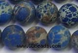 CDE1043 15.5 inches 10mm round matte sea sediment jasper beads