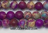 CDE1055 15.5 inches 4mm round sea sediment jasper beads wholesale