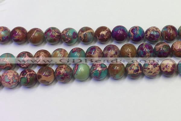 CDE1059 15.5 inches 12mm round sea sediment jasper beads wholesale