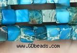 CDE1203 15.5 inches 4.5mm - 5mm cube sea sediment jasper beads