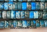 CDE1225 15.5 inches 2.5*4mm heishi sea sediment jasper beads