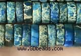 CDE1241 15.5 inches 3*8mm heishi sea sediment jasper beads