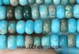 CDE1254 15.5 inches 2.5*4mm rondelle sea sediment jasper beads