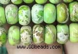 CDE1268 15.5 inches 4*6mm rondelle sea sediment jasper beads