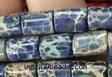 CDE1322 15.5 inches 6*8mm tube sea sediment jasper beads