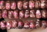 CDE1358 15.5 inches 2.5*4mm rondelle synthetic sea sediment jasper beads