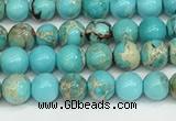 CDE1366 15.5 inches 4mm round sea sediment jasper beads wholesale