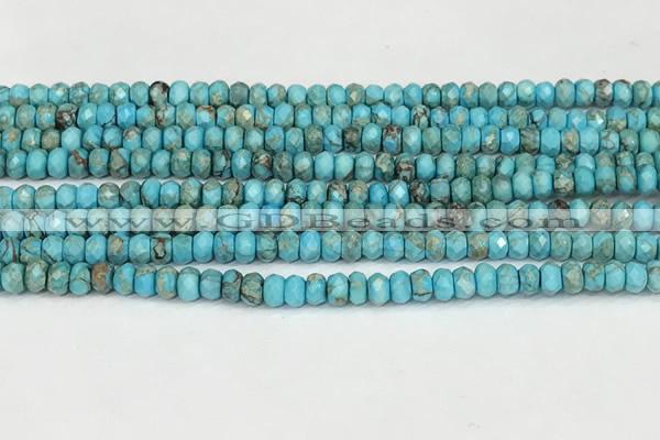 CDE1395 15.5 inches 2.5*4mm faceted rondelle sea sediment jasper beads